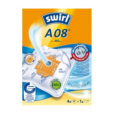 Sacchetti per aspirapolvere Melitta A08 A09 EcoPor 4 sacchetti 1 filtro