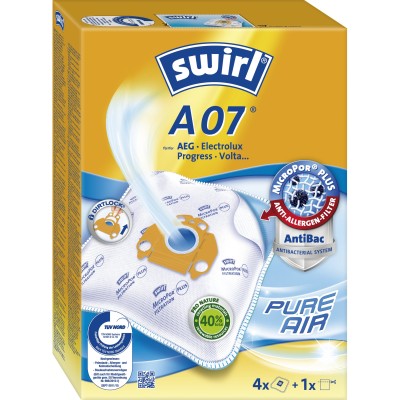 Sacchetti aspirapolvere Melitta A07 EcoPor 4 pezzi con filtro aria