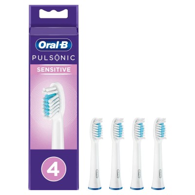 Testine ricambio Oral-B Pulsonic Sensitive 4 pezzi bianco