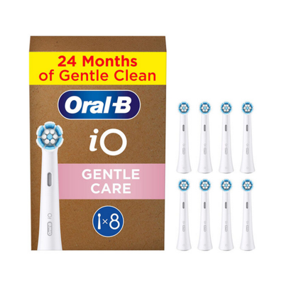 Testine ricambio Oral-B iO Pulizia delicata 8 pezzi bianco