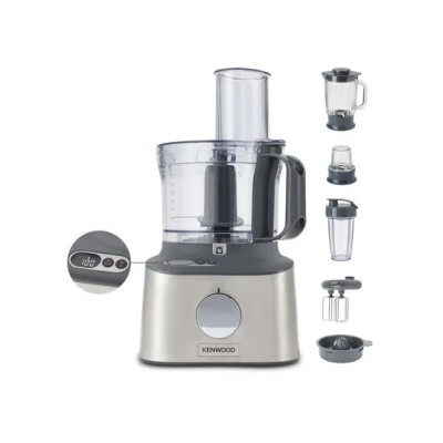 Robot da cucina Kenwood MultiPro Compact+ bilancia integrata accessorio frullatore e Blend-Xtract 2GO 800 w Argento