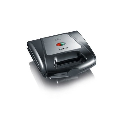 Tostapane Severin SA2968 3in1 sandwich nero e acciaio 1000 Watt con 3 piastre intercambiabili