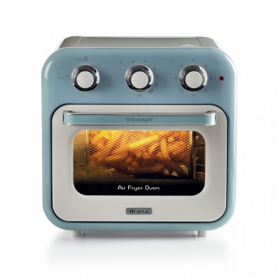 Friggitrice ad aria e mini forno Ariete 3in1 Vintage 4632GR 1350 watt 16 litri verde chiaro con finestra