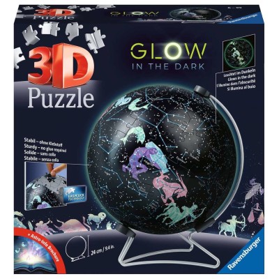 Puzzle 3D Ravensburger Glow In The Dark Globo della Stella