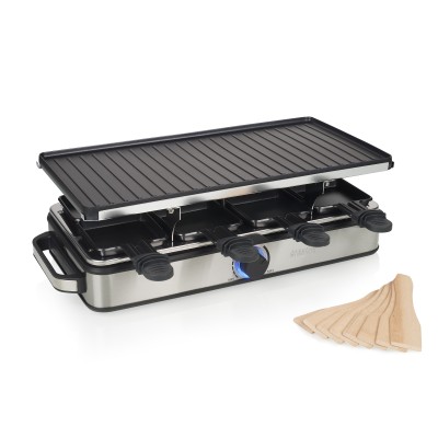 BISTECCHIERA RACLETTE PRINCESS 8 DELUXE GRIGLIA 42x21cm 1400W
