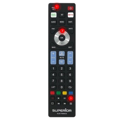 Telecomando Superior Electronics Ready5 Smart telecomando IR Wireless TV Pulsanti