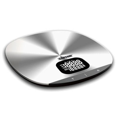 BILANCIA DA CUCINA ZEPHIR DIGITALE IN ACCIAIO ULTRASOTTILE 5KG ZHS521